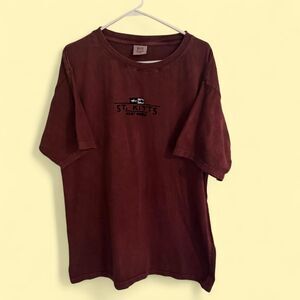 SGS T-Shirt Unisex 2XL Maroon St Kitts West Indies Souvenir Graphic Tee